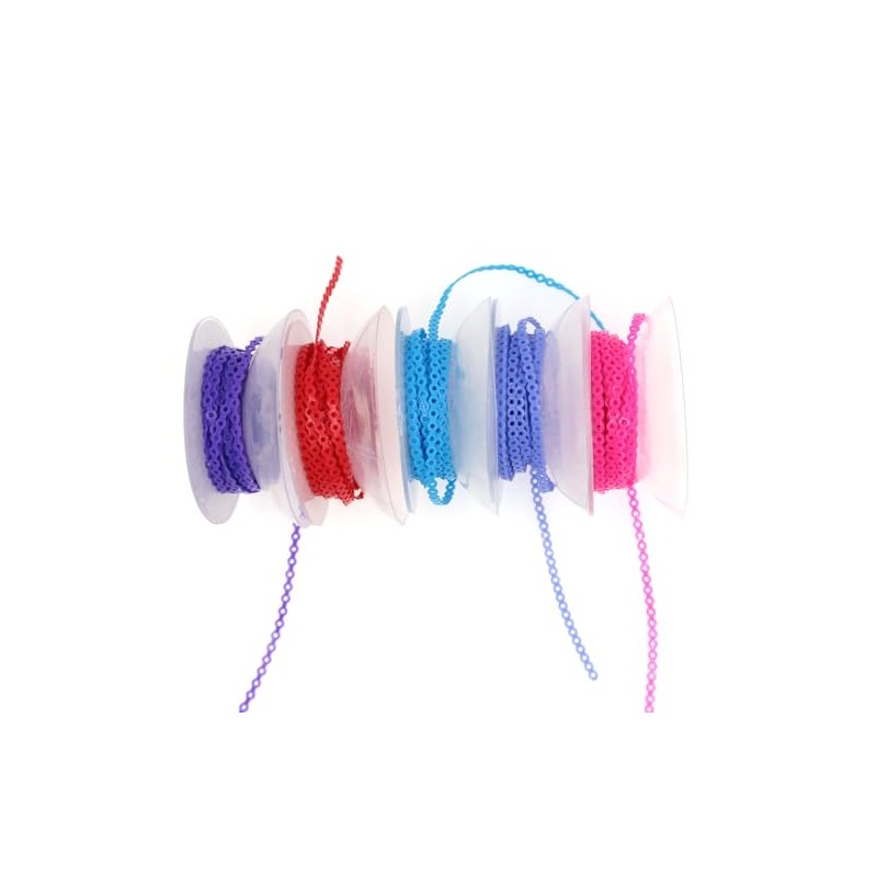 1 rollo/15 pies de cadenas elásticas dentales para ortodoncia, cadena