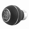 5 Speed Gear Shift Knob Stick Aluminium Alloy and Leather