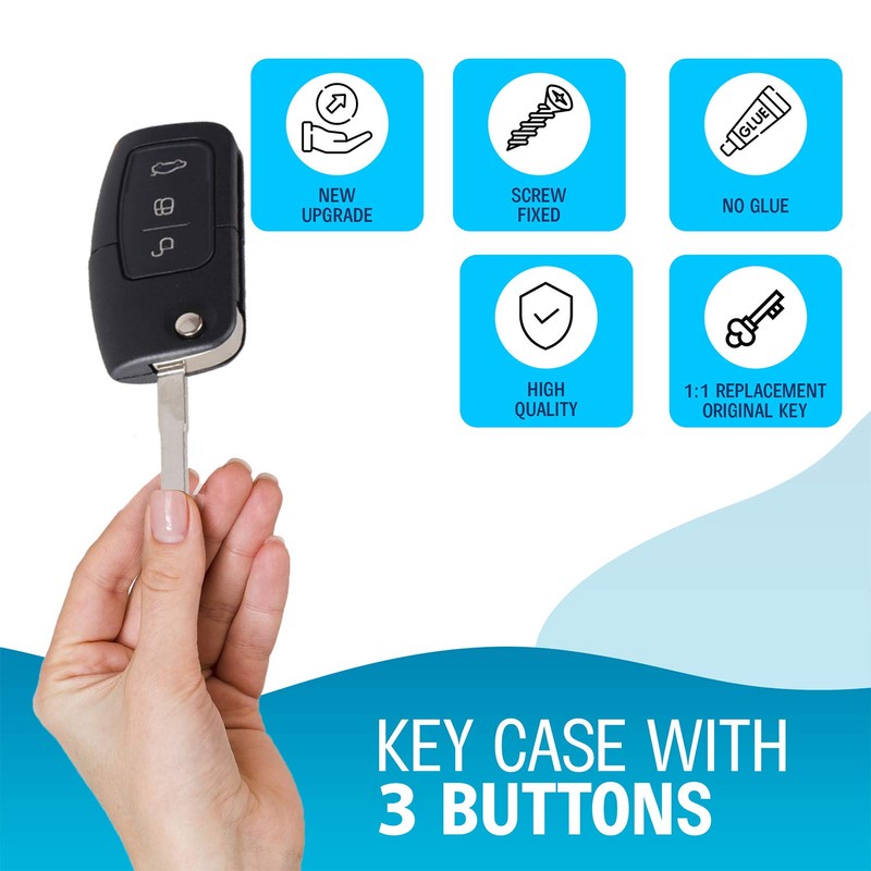 Key for Ford Fiesta Focus Mondeo Smax Cmax Kuga |