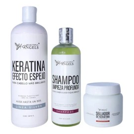 Kit Efecto Espejo Silve 1l, Sellador 300ml, Shampoo Lp 500ml                                                                                          