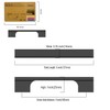 Amerdeco 20 Pack Matte Black Cabinet Pulls 4 Inch(102MM) Hole