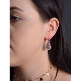 Earrings 925 Silver with Necklace Elegant Women's Set – High-Quality Zircons – Jewellery Chain Women's Earrings Set with Necklace Gift Idea for Birthday, Anniversary, Christmas, Sterling Silver,