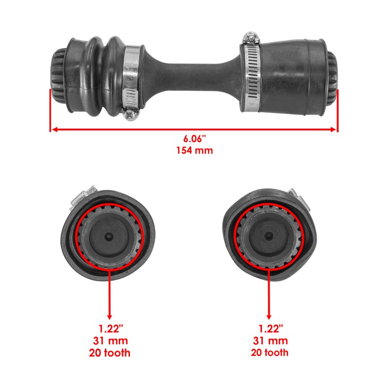 Caltric Front Differential Drive Shaft for Can-Am Renegade 850 800R