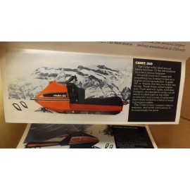 Moto-Ski Vtg 1974 Moto-Ski Snowmobile Brochure Cadet Capri Futura Chimo Grand Sport 440