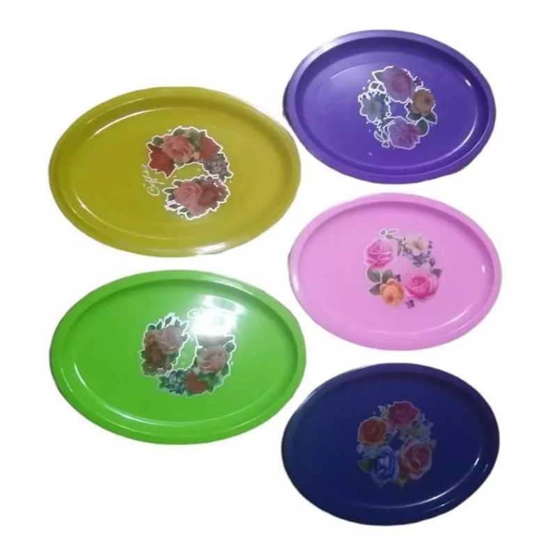 Plásticos genéricos Plato Tampiqueño D Plástico Plato Ovalado Grande 28cm,
