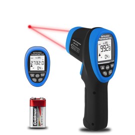 Pyrometer High Temp Thermometer Gun, AP-2732 Laser Thermometer Gun -58℉~2732℉(-50℃ ~ 1500℃), 30:1 Industrial Laser Thermometer Gun with Backlit, Non-Contact Thermometer for Pizza ovens, Kiln, Forge