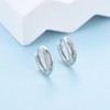 Silver Hoop Earrings for Women Grils, 925 Sterling Silver Small