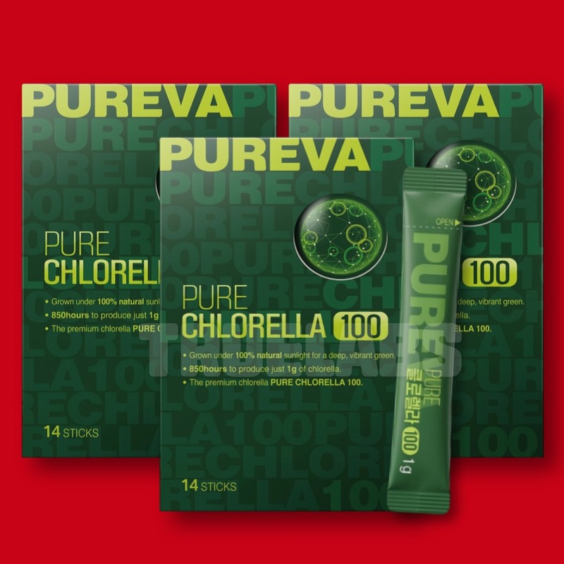 Pureva Pure Chlorella 100 3 boxes / 퓨레바 퓨어 클로렐라