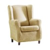 Eysa Aquiles Elastic Wing Chair, Polyester-Cotton, Beige, 37 x 29 x 5 cm