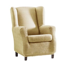 Eysa Aquiles Elastic Wing Chair, Polyester-Cotton, Beige, 37 x 29 x 5 cm
