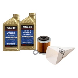 Tusk 4-Stroke Oil Change Kit Yamalube Hi-Perf. Synthetic 10W-40 for Yamaha XT250 2020-2025