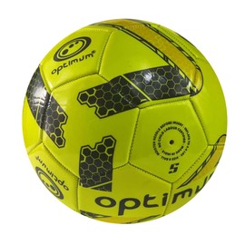Optimum Classico All-Weather Football Ball - Stylish, Soft-Touch PVC, Even Pressure, Ideal for Training & Matches, Suitable for All Grounds - YELLOW - SIZE 4