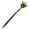 Schooner Bay Co. 9-1/2" Solid Brass Fox Letter Opener- Antique