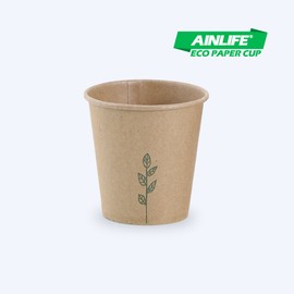 Eco-friendly life disposable paper cups, environmental mark certified, green color printed, 6.5 ounces, 1000 pieces / 친환경 라이프 일회용 종이컵 환경마크인증 그린색상 인쇄 6.5온스 1000개