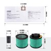 DEWALT Shop Vac HEPA Filter Replacement, 3-Pack Dust Bags &