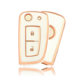 OFFCURVE Key Case Car Key Cover Key Case Protective Cover for Nissan Pulsar Micra Juke Qashqai X-Trail Rogue Murano Maxima Altima Geniss Quest Tiida Pathfinder Kicks