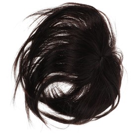 Beavorty Straight Hair Topper Wiglet for Women with Invisible Clip Lightweight Scalp Hairpiece for Covering Gray and Thinning Hair Comfortable Easy to Wear Deep Brown