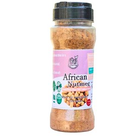 African Roated Calabash Nutmeg Ehuru (Grinded Whole Seeds) – 100g | 3.5 oz Aromatic Culinary Spice for Traditional & Gourmet Cooking