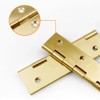 4 Pcs,Solid Brass Butt Hinge,Small Brass Hinges Door Hinges,Folding Butt