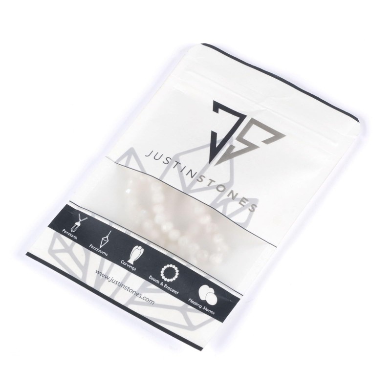 Piedra lunar de 6 mm con abalorio redondas y sueltas,