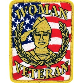 EEINC WOMAN VETERAN Embroidered Patch 3 5/8" (5395)