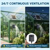 Prozilon Solar Exhaust Fan with 25W Solar Panel, 6" Solar