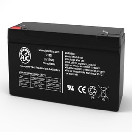 AJC Battery Compatible with Teledyne Big Beam H2MQ6S16 6V 12Ah Emergency Light Battery