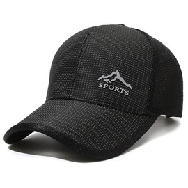 Unisex Mesh Brim Tennis Cap Outside Sunscreen Adjustable Baseball Hat Running Visors for Men