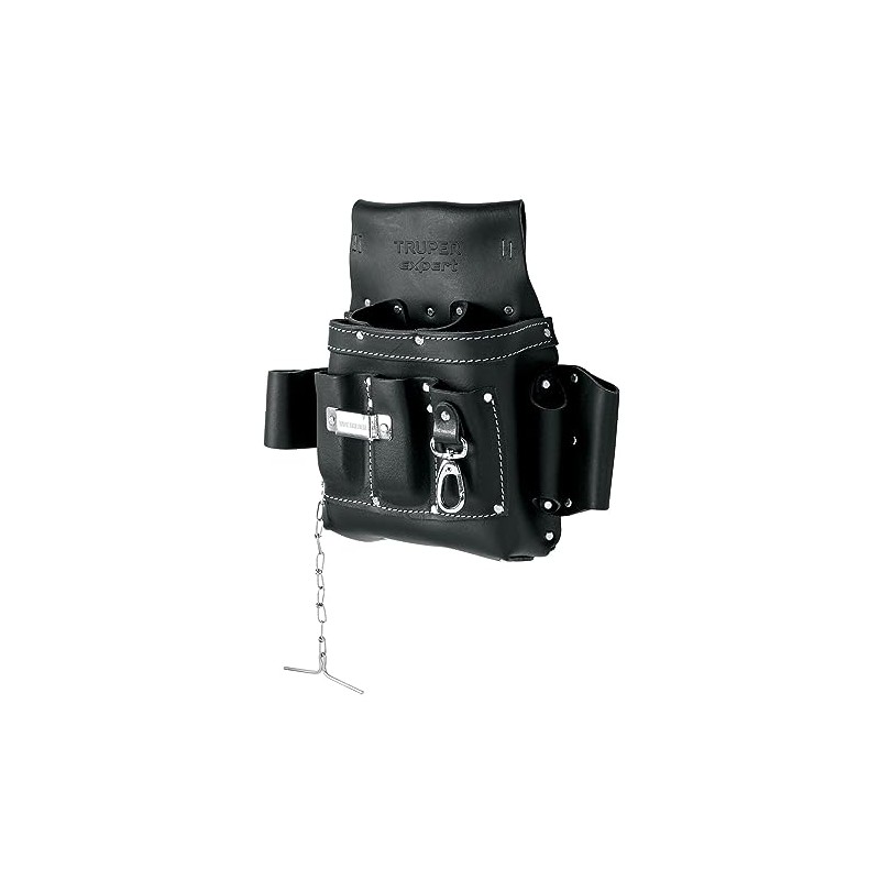 Truper Expert POHE-8CX Porta herramientas de carnaza 13 compartimentos remachado