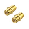 VCE Coaxial Cable Connector, RG6 Coax Cable Extender F-Type Gold