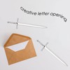 Silvery Metal Letter Opener Office Letter Opener Knife Metal Plated