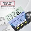 Flintronic Digital Angle Finder, 8"/200mm Digital Inclinometer Protractor, Stainless Steel