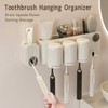 Toothbrush Holder Bathroom Hanging Vanity Tooth Brush Organizer Punch Free