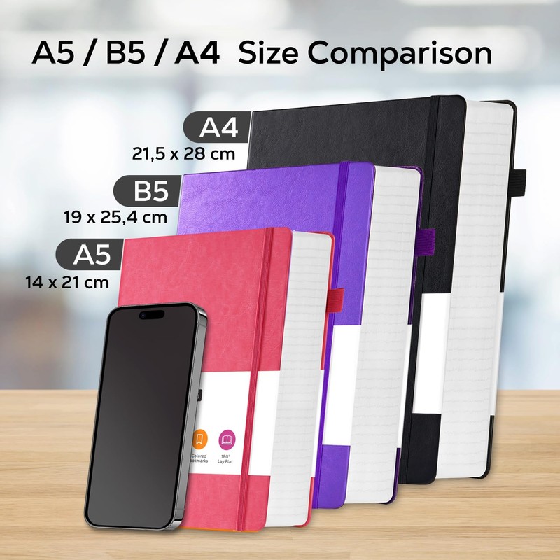 FOCUS DAY B5 Notebook/Diary for Adults, 320 Pages, Notepad, Journal,