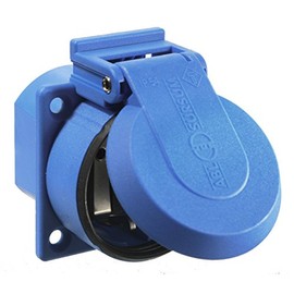 AS – Schwabe choques-caja Flush-Mounted with Cover Proof IP 54, 230 V, Blue, 45085