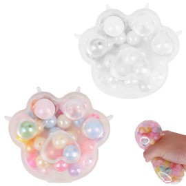 Pack of 2 Cat Paw Squishy, Squishy Paw, Cat Paw Squeeze Toy, Cartoon Cat Paw Squeeze Toy, Cat Paw Squishy Soft Cat Paw Squeeze Toy, Squishy Cat Paw Suitable for People of All Ages