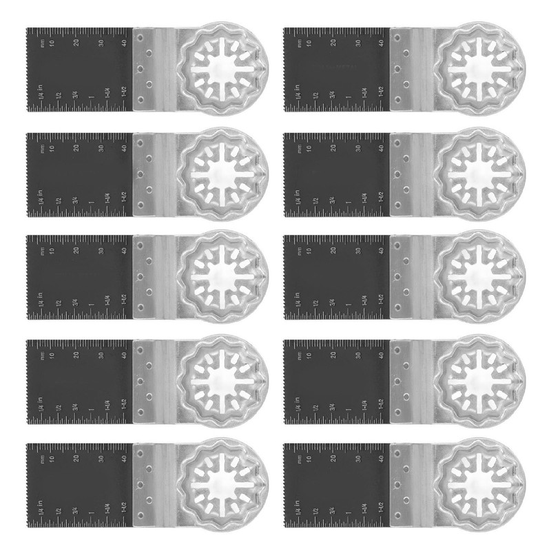 10Pcs Oscillating Saw Blades Carbide HSS Metal Quick Release for