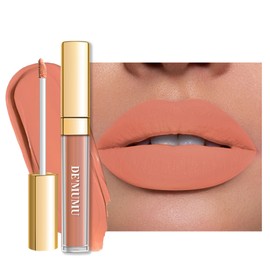 Depuplum Depuplum Peach Lipstick Matte for Women Superstay Nude Long Lasting Lipstick Smudgeproof Liquid Lipsticks Cruelty Free Lip Makeup (DM14 Peach Nude)
