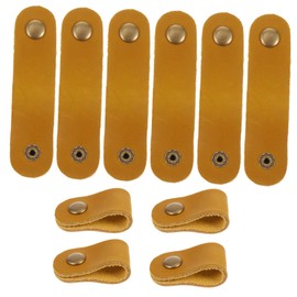 CAXUSD Leather Cord Organizer Cable Cord Organizer Cable Tie Keeper Earphone Winder