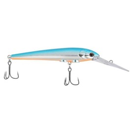 Berkley Deep Hit Stick Fishing Lure, Blue Chrome, 1/2 oz, 4.25in, Wide, Aggressive Tail Action and Beefier Profile, Equipped with Sharp Fusion19 Hook
