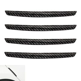4 Pcs Car Door Edge Protector, Universal Carbon Fiber Door Edge Guard, Decorative Car Door Edge Protector, Anti-Collision Bumper, Scratch-Resistant Explosion-Proof, Easy Installation, PVC Material