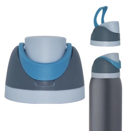 JIZHOUYAO Replacement Lid for Owala Freesip, Replacement Cap Compatible with Owala Freesip Cup 16oz 24oz 32oz 40oz,BPA-Free Replacement One Button Accessory for Owala Free Sip (Grayish Blue)