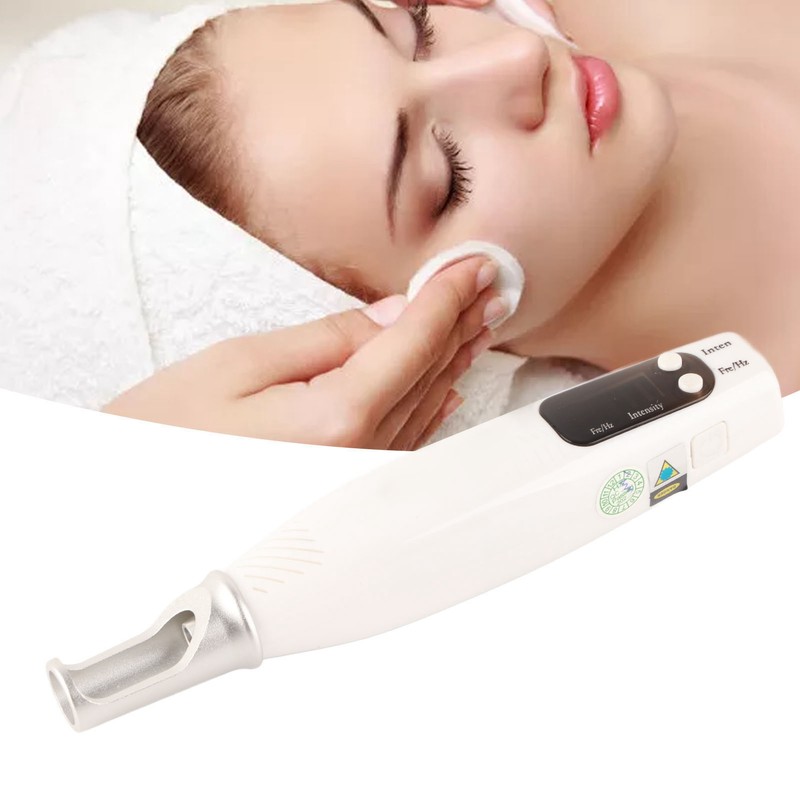 Handheld Freckle Removal Pen Blue Lighting Improve Dark Spots Skin