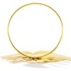 Juvale Tropical Leaf Napkin Rings (1.7 Inches, Gold, 12-Pack)