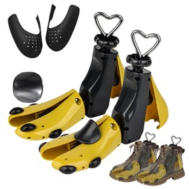 Msentuo Shoe Stretchers Men Women,Boot Stretcher men women adjustable length and wide feet (YELLOW, S (Wm's 6-10;men's 5-9) 2pcs)
