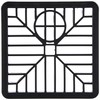 Merriway BH05743 (2 Pcs) Plastic Gulley Grid, 150mm (6 Inch)