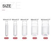 sourcing map 100pcs Round Rubber End Caps Protective Caps 1/8"