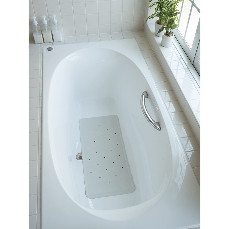 Croydex AG181422 Hygiene-n-Clean Anti-Mircobial Medium Natural Rubber Bath Mat, 34