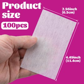 HINZIC 100pcs Perm Papers for Hair, High Temperature Resistant Perm End Papers for Rollers, Disposable Salon Wrapping Paper for Home, Professional Hot Cold Hair Perms
