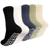 ZAKASA Non Slip Grip Socks - Non Skid Crew Grippy